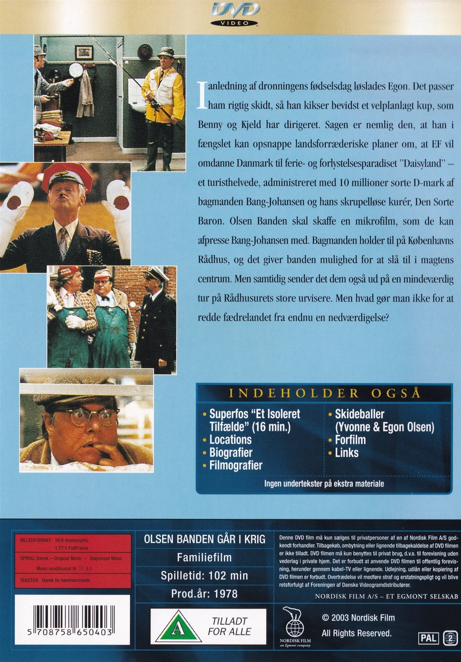 Olsen Banden: Går i Krig (DVD)