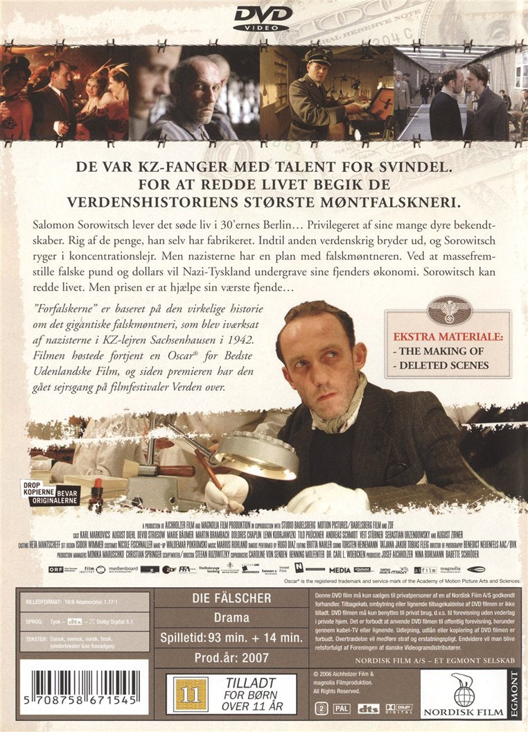 Forfalskerne: Die Fälscher (DVD)