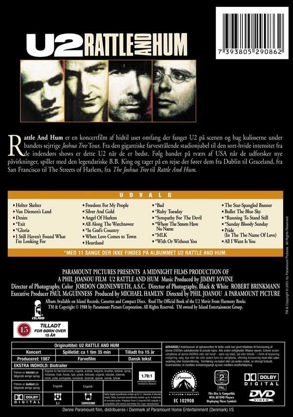 U2 - Rattle And Hum (DVD)