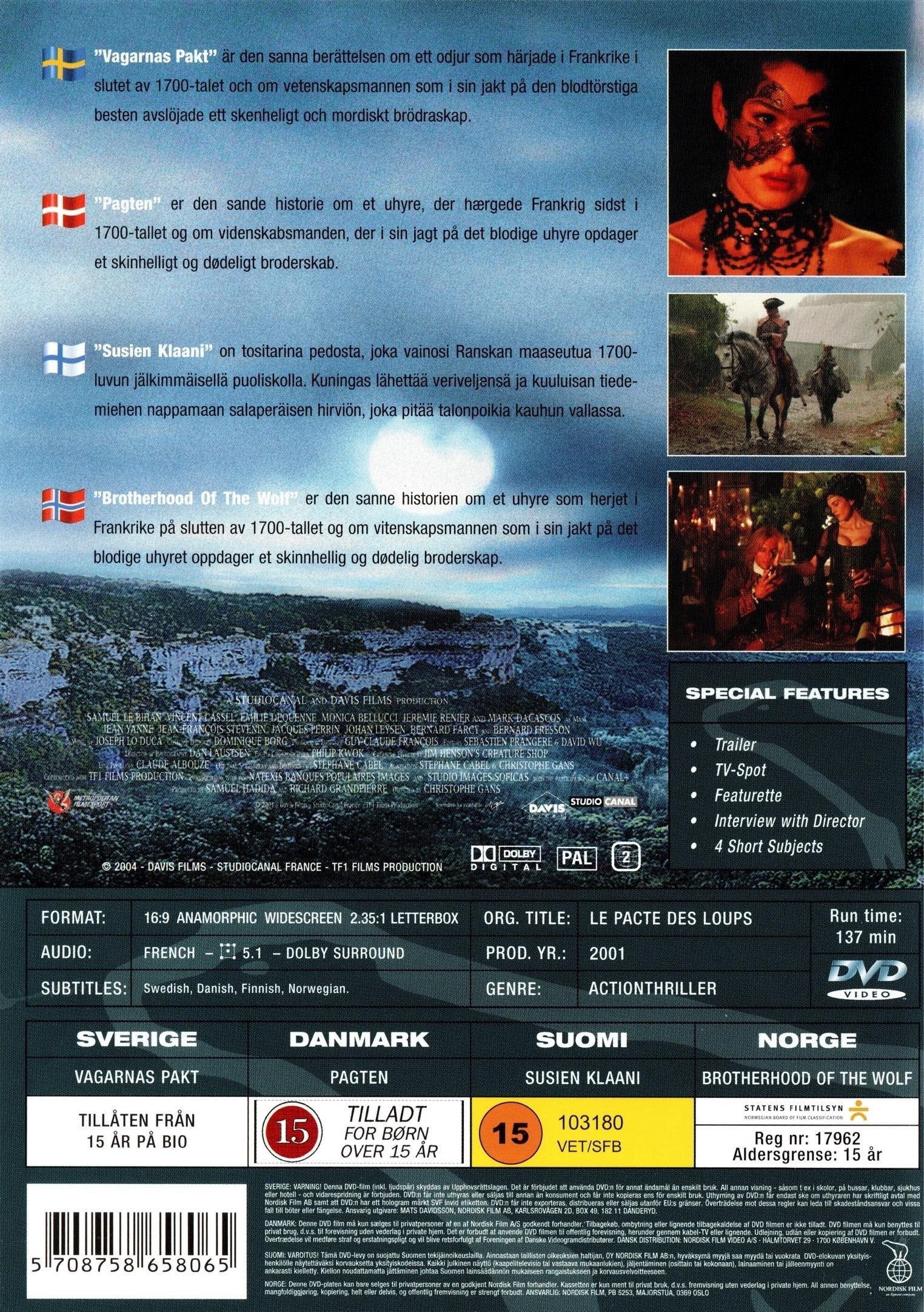 Brotherhood Of The Wolf (DVD)