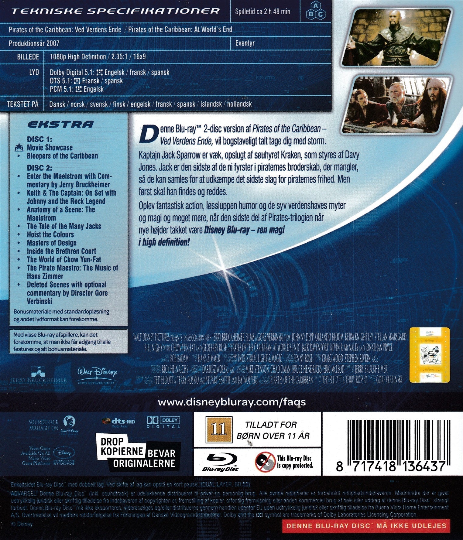 Pirates of the Caribbean: Ved Verdens Ende (Blu-ray)