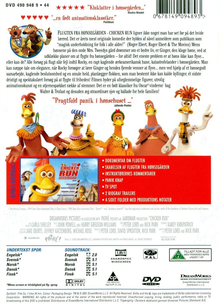 Flugten Fra Hønsegården (DVD)