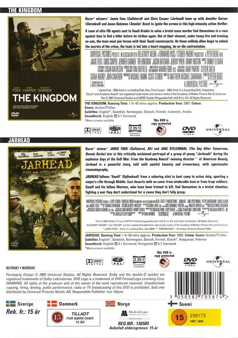 Double Feature Jamie Foxx: Kingdom/Jarhead (DVD)