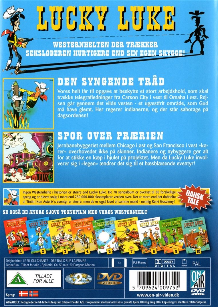 Lucky Luke - Den Syngende Tråd / Spor over Prærien (DVD)