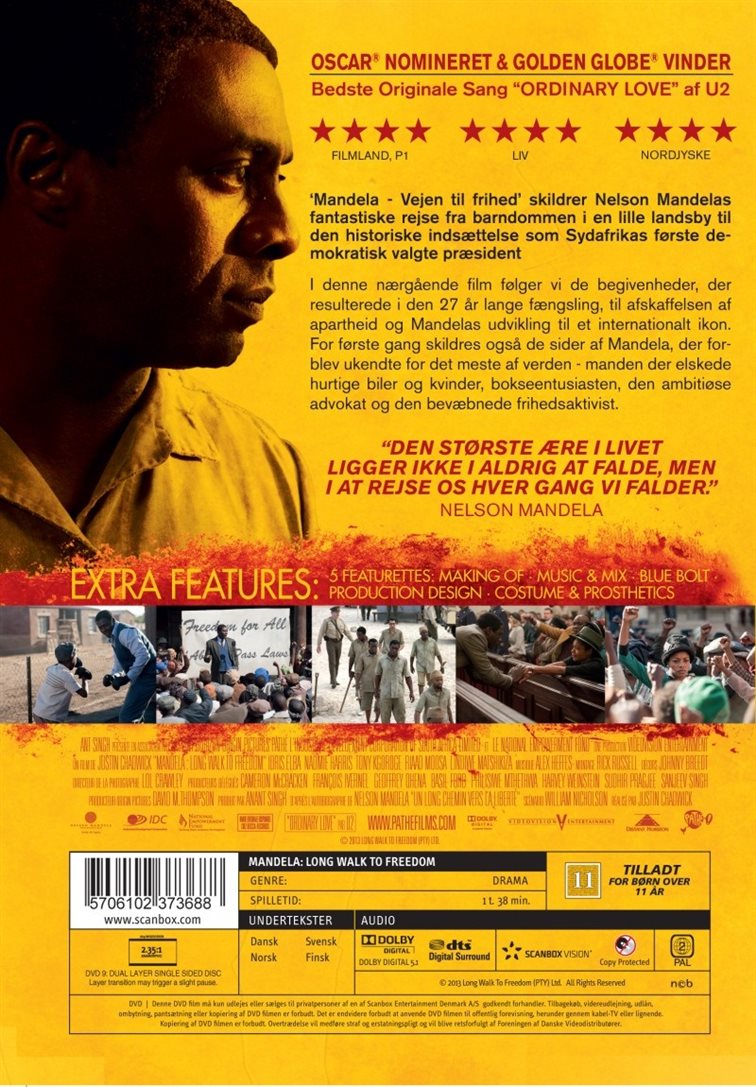 Mandela: Vejen til Frihed (DVD)