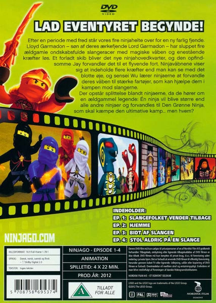 Ninjago - Masters of Spinjitzu Episode 1-4 (DVD)