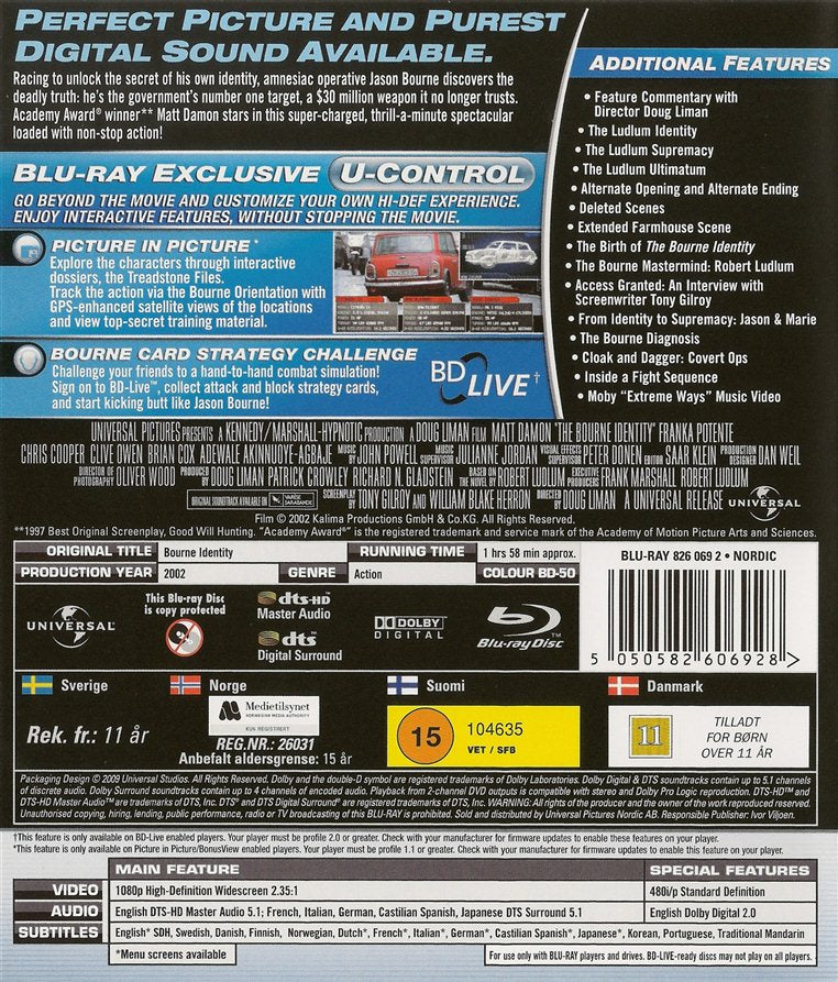 The Bourne Identity (Blu-ray)