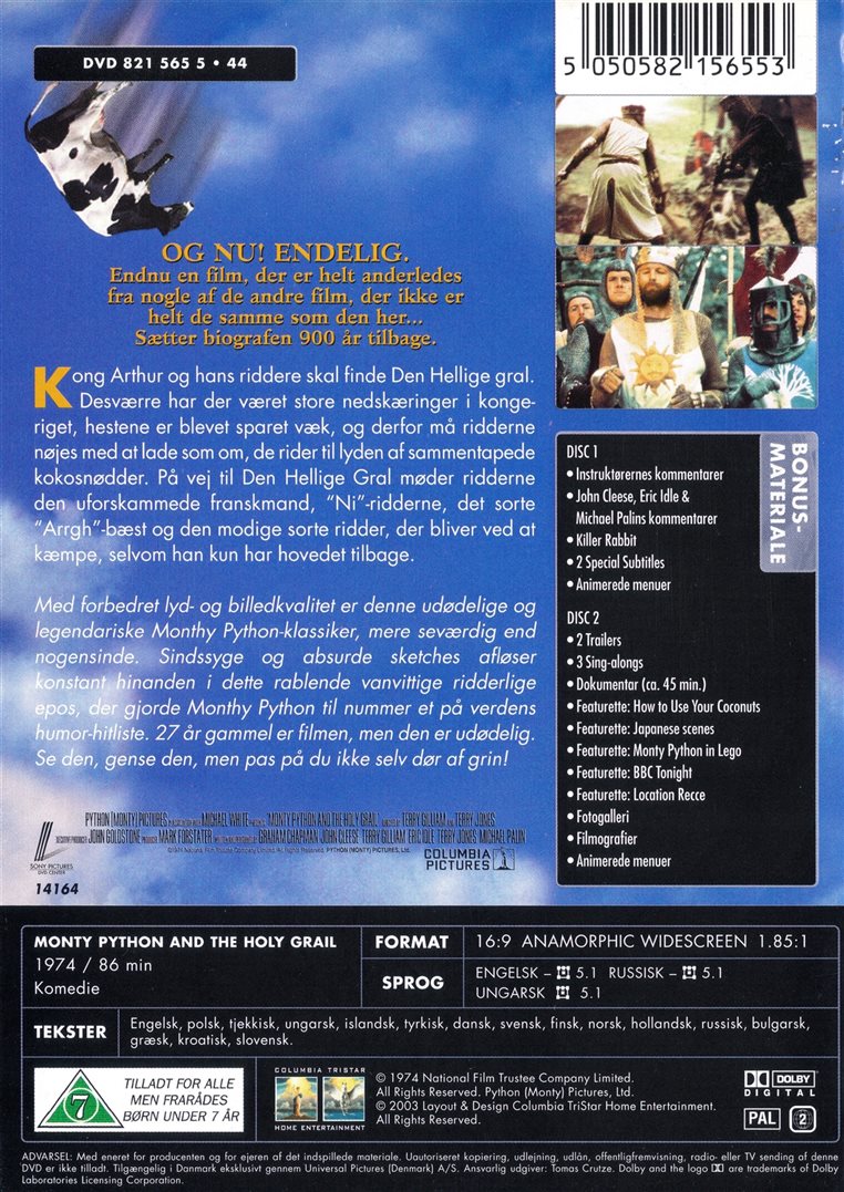 Monty Python og de skøre riddere (DVD)