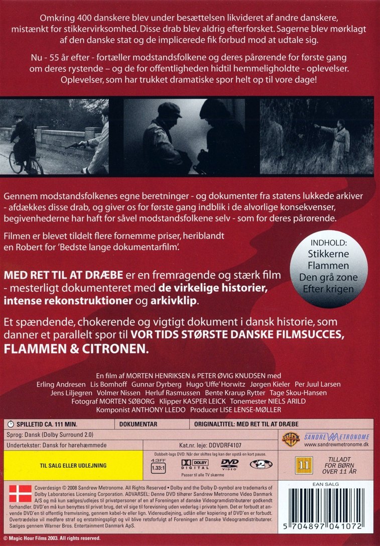 Med Ret Til At Dræbe (DVD)