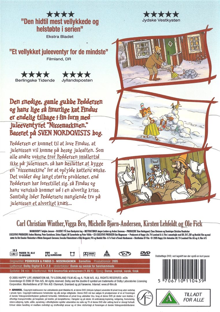 Peddersen & Findus 3: Nissemaskinen (DVD)
