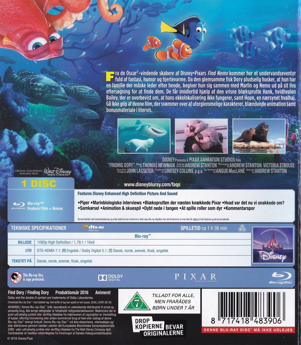 Find Dory (Blu-ray)