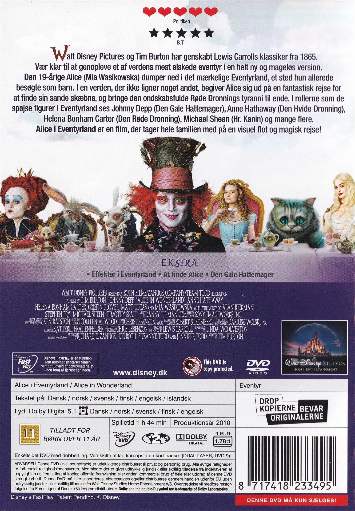 Alice I Eventyrland (DVD)