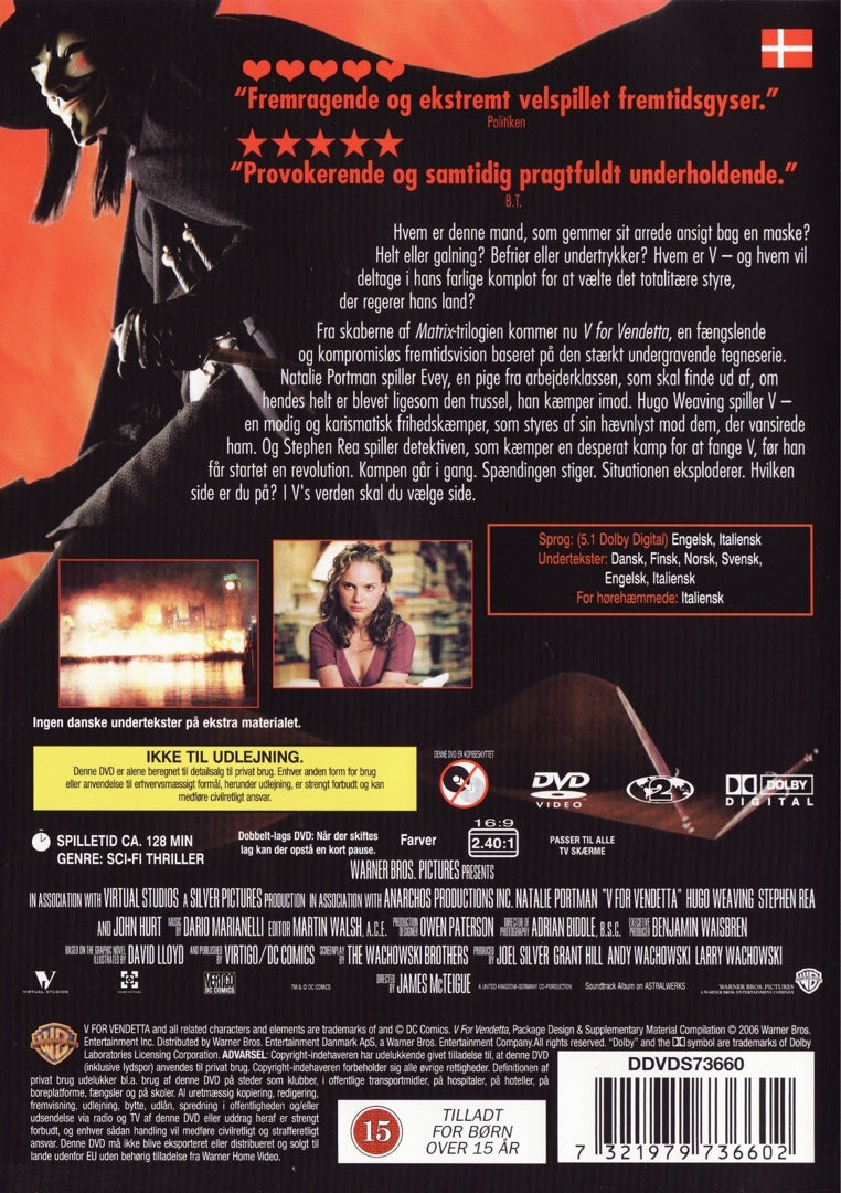 V For Vendetta (DVD)