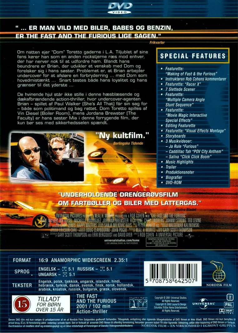The Fast And The Furious (DVD)