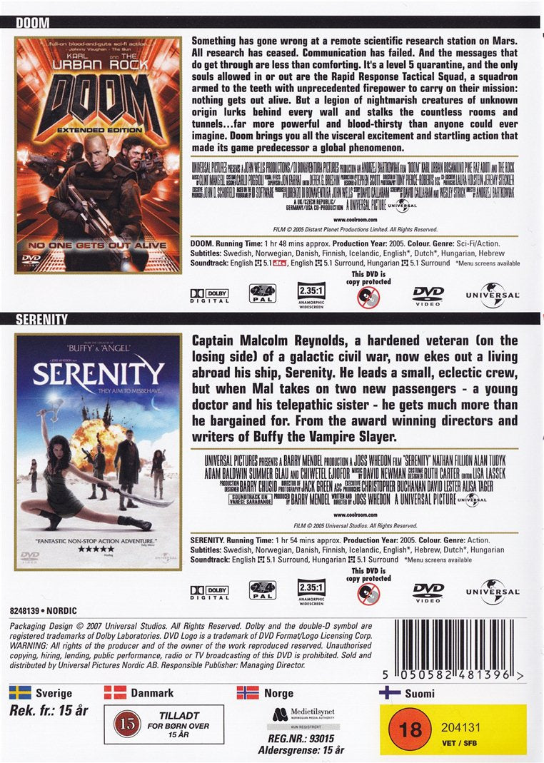 Doom / Serenity (DVD)