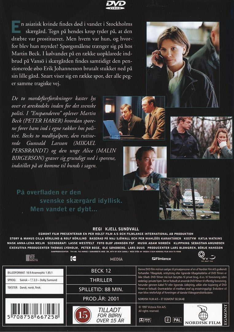 Beck 12 - Enspænderen (DVD)