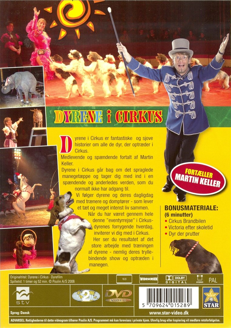 Dyrene i Cirkus (DVD)