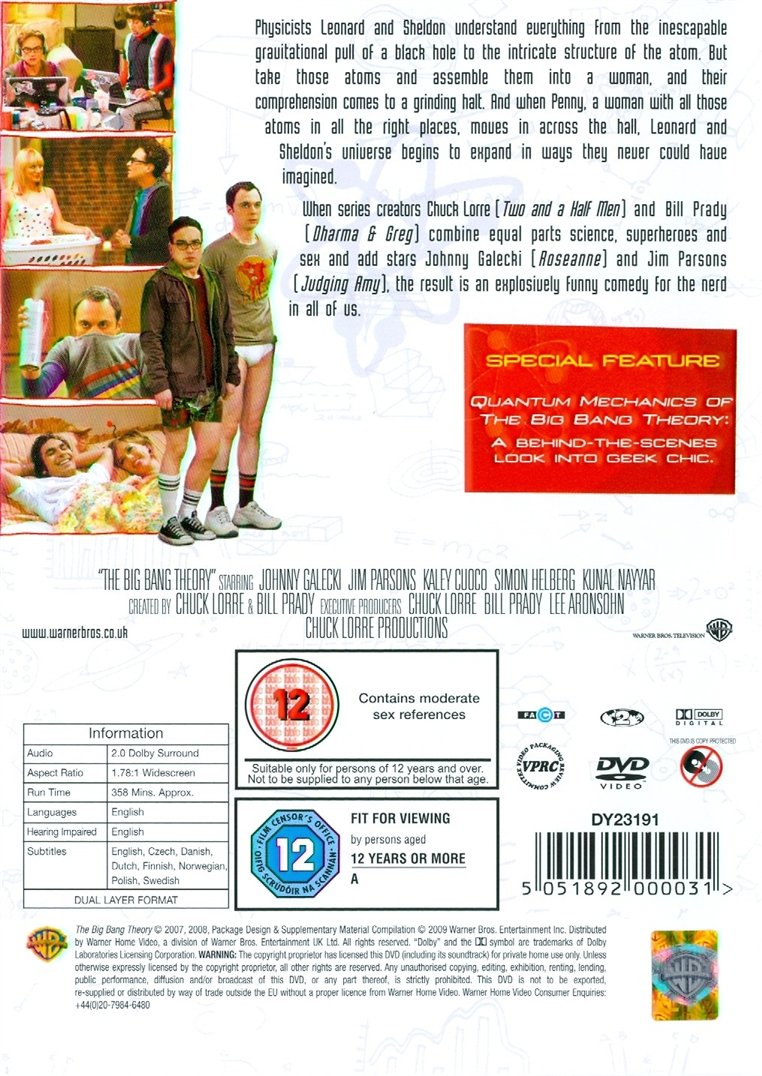 The Big Bang Theory: Season 1 (DVD)