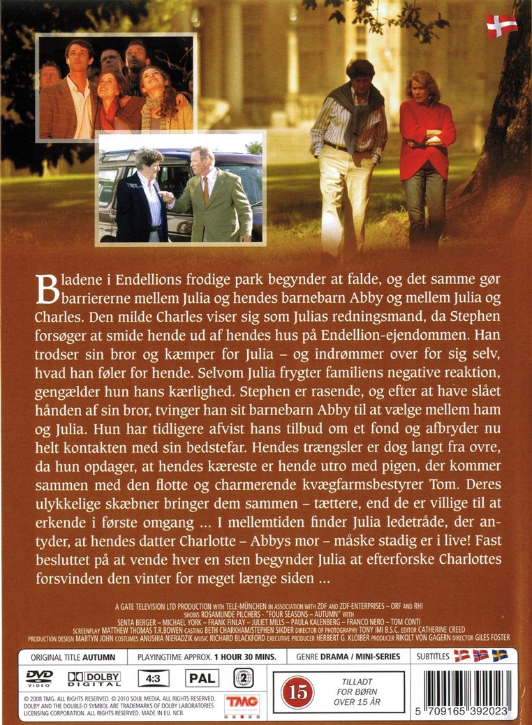 Rosamunde Pilcher De 4 årstider del 2 - Efterår (DVD)
