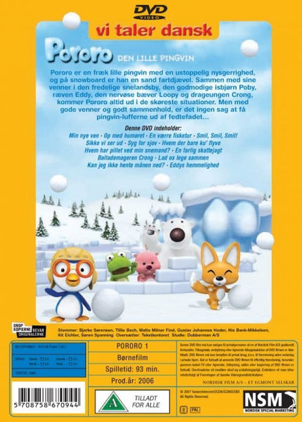 Pororo 1 (afsnit 1 - 13) (DVD)