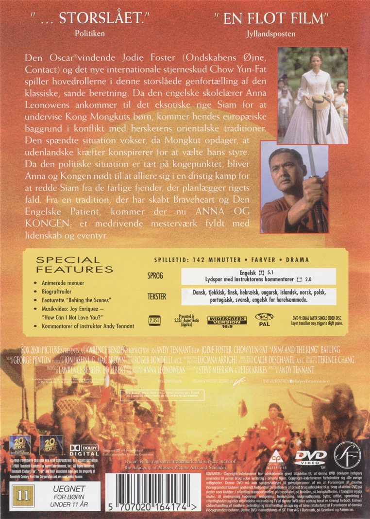 Anna og Kongen (DVD)