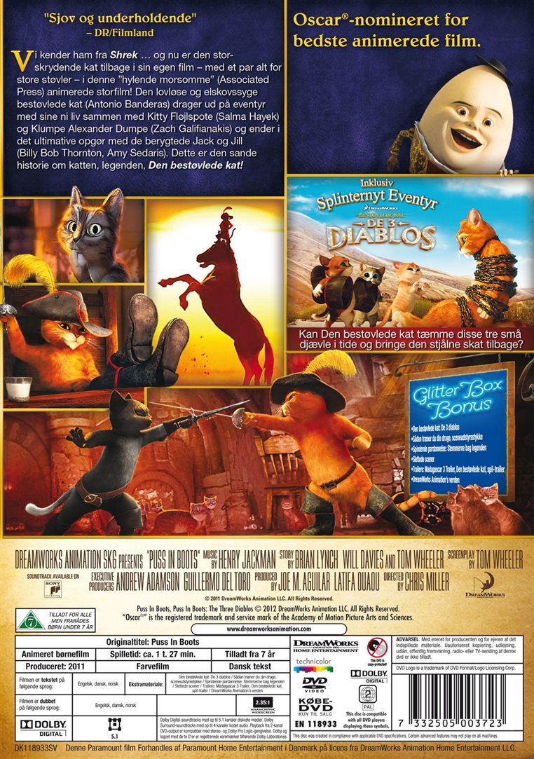Den Bestøvlede Kat (DVD)