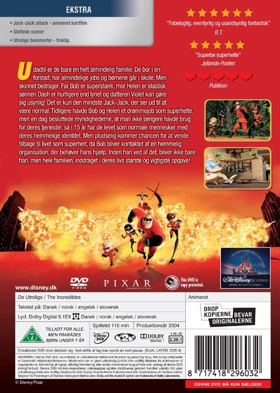 De Utrolige (DVD)