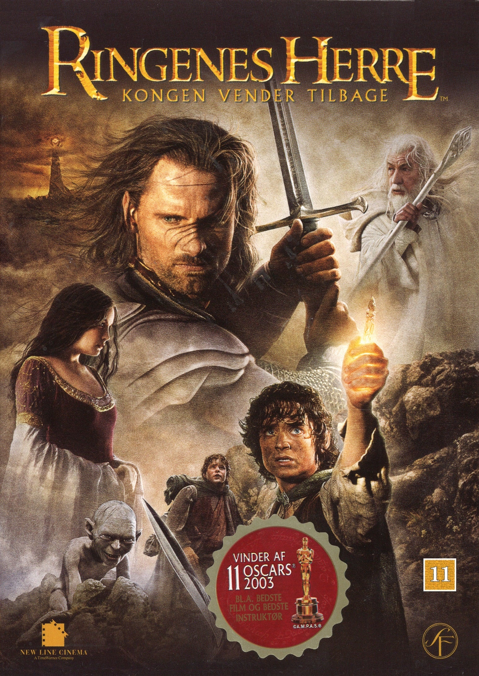 Ringenes Herre: Kongen vender tilbage (DVD)