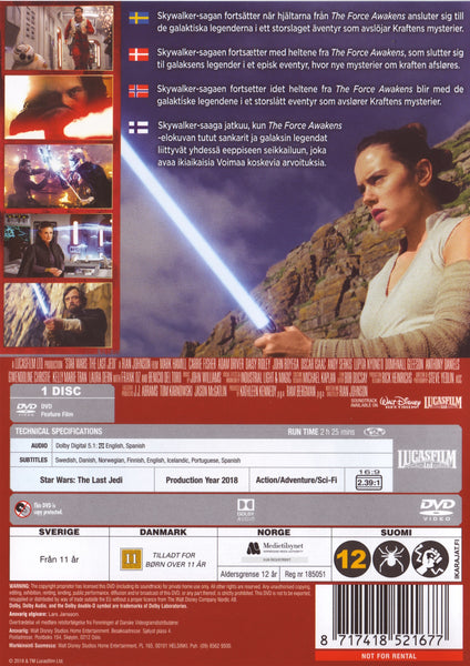 Star Wars: The Last Jedi (DVD)