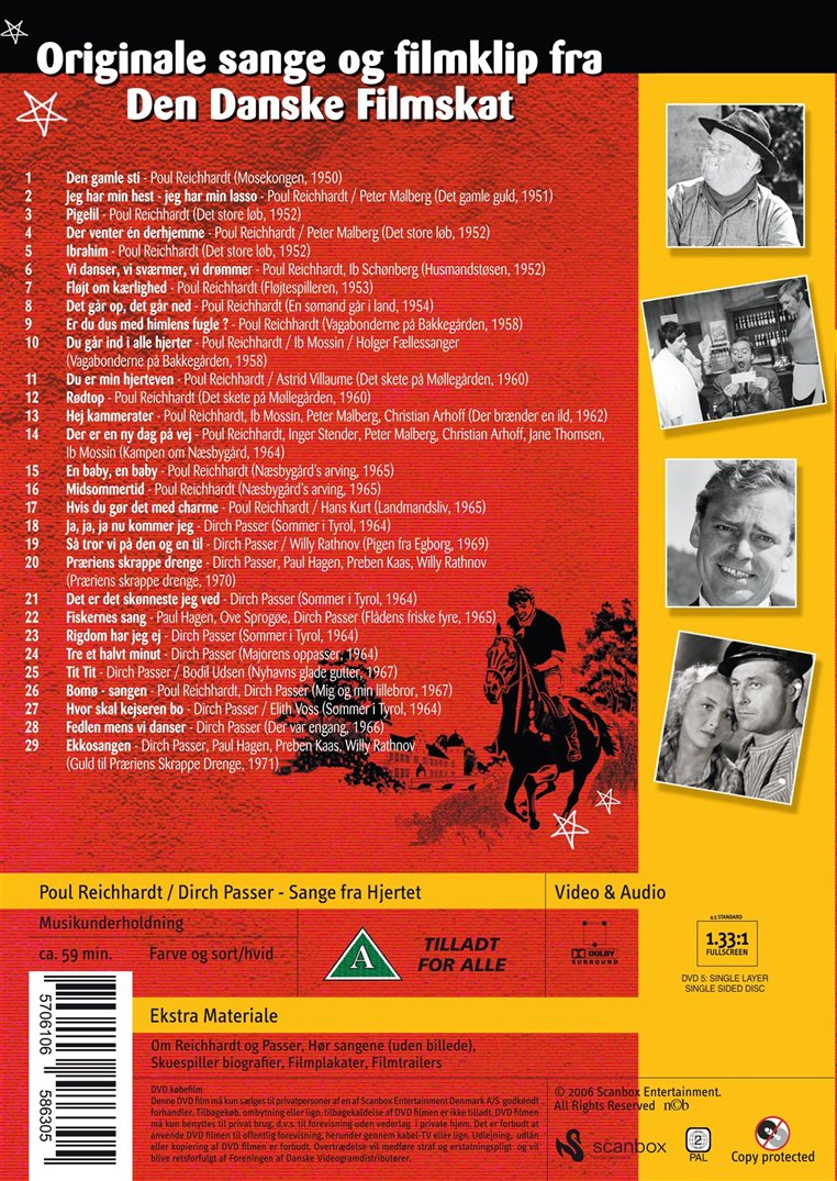 Poul Reichhardt Og Dirch Passer: Sange Fra Hjertet (DVD)