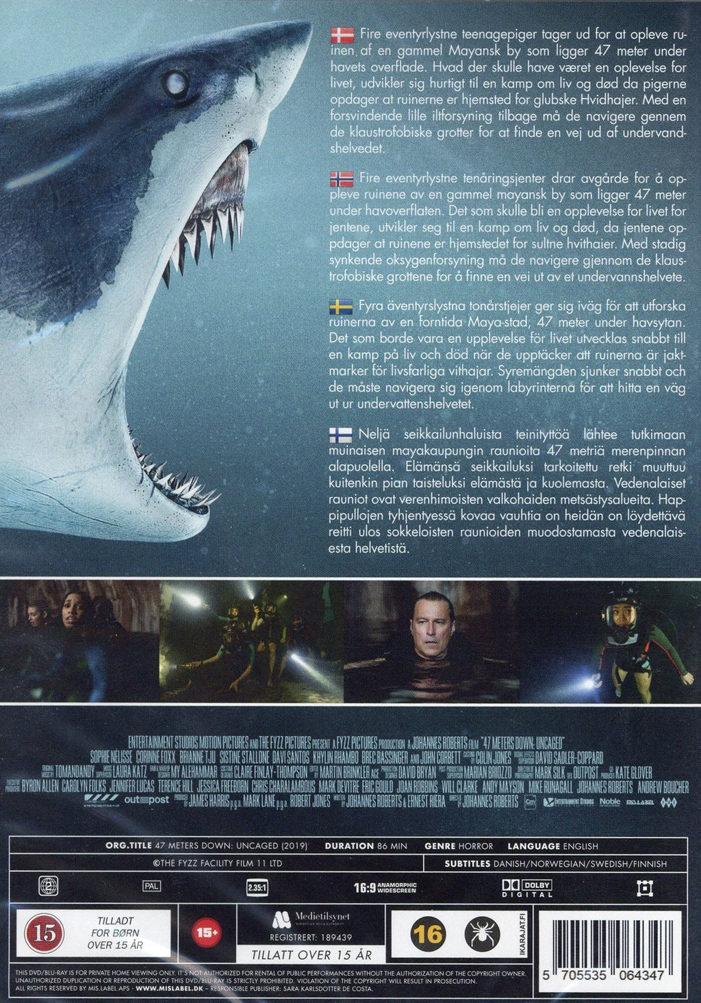 47 Meters Down: Uncaged (DVD)