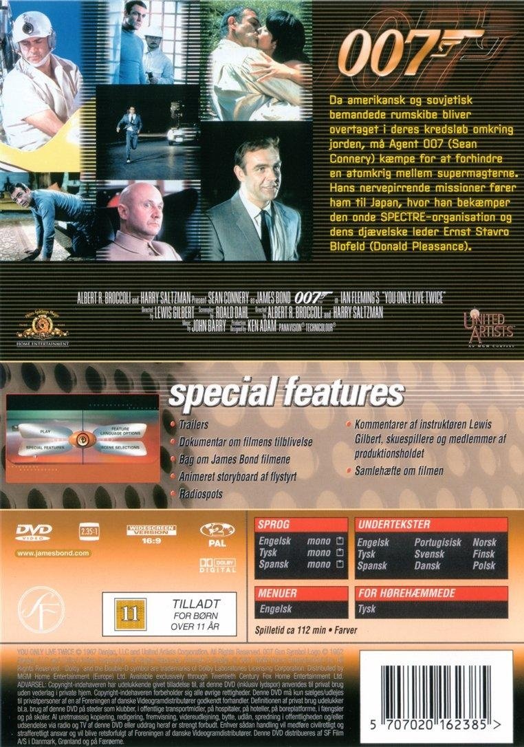 You only live twice [Du Lever Kun To Gange] (DVD)