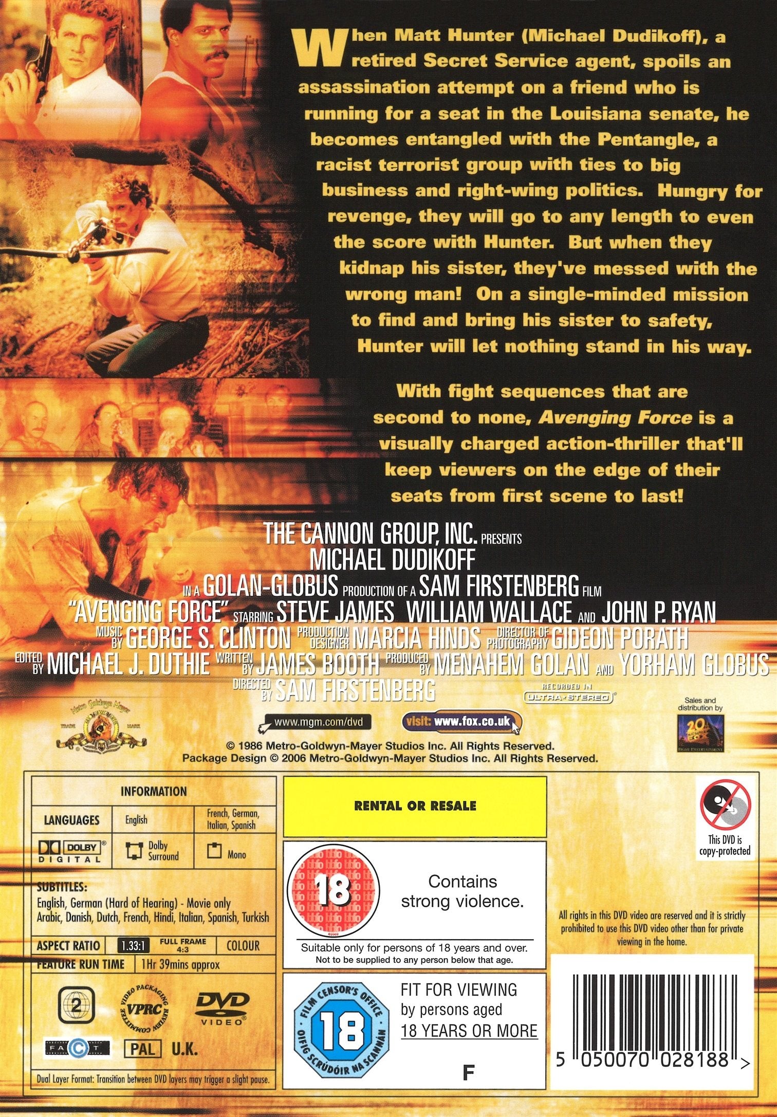 Avenging Force (DVD)
