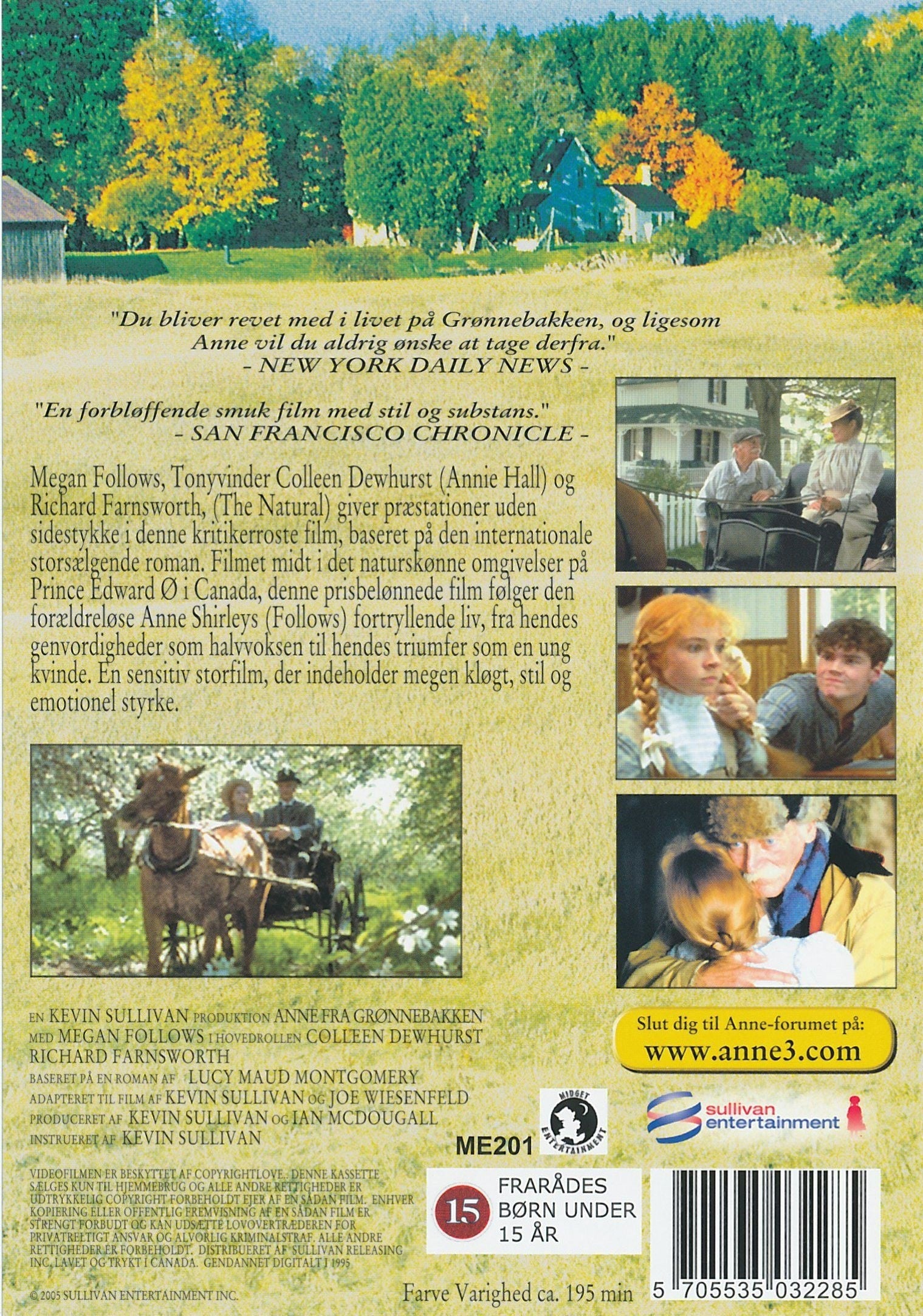 Anne Fra Grønnebakken - 1 Begyndelsen (DVD)