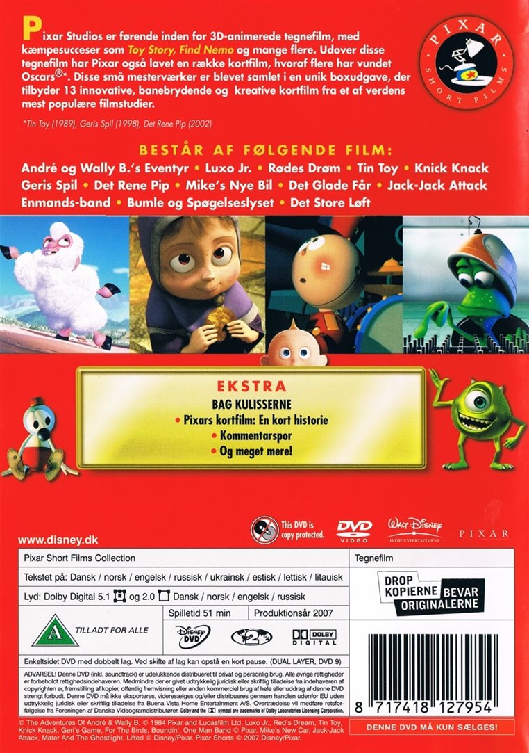Pixar Short Films Collection Volume 1 (DVD)
