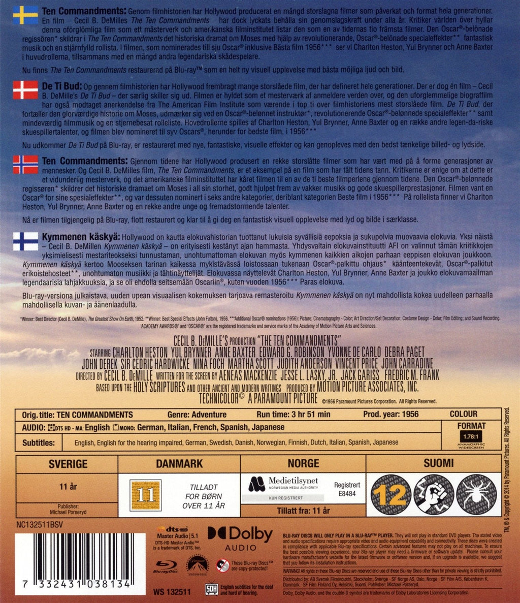 Ten Commandments (Blu-ray)