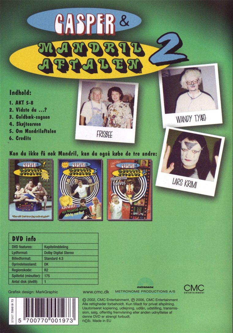 Casper & Mandrilaftalen 2 (DVD)