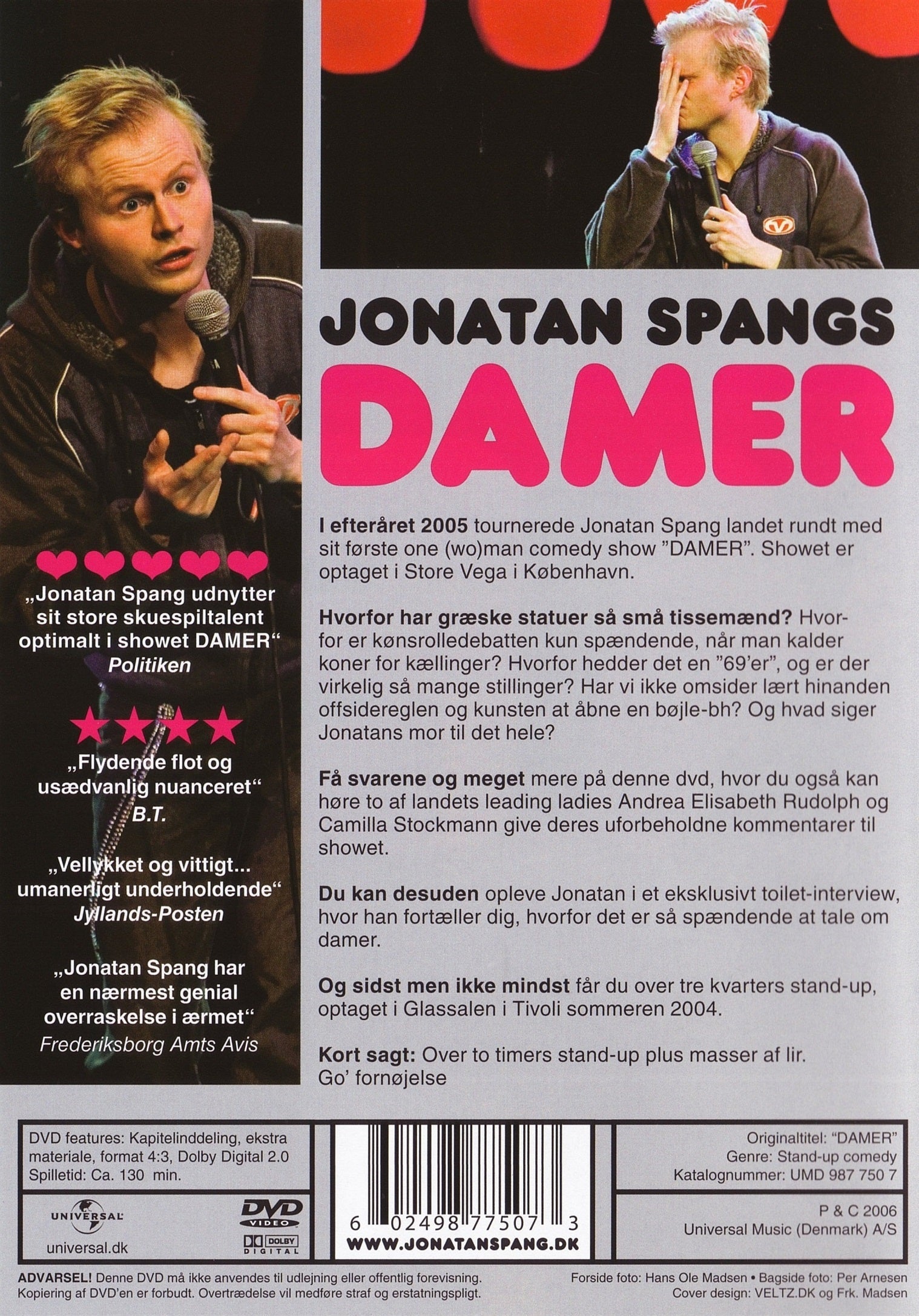 Jonatan Spangs: Damer (DVD)
