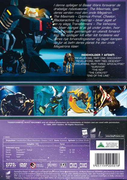 Transformers - Beast Machines: sæson 1 vol 2 (DVD)