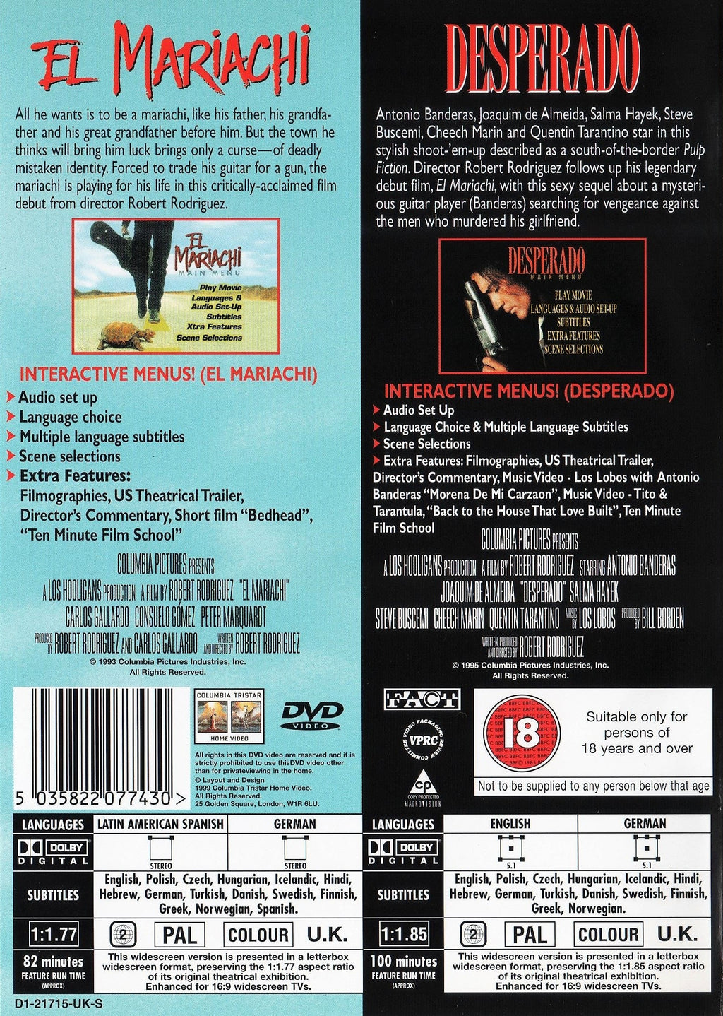 El Mariachi / Desperado (DVD)