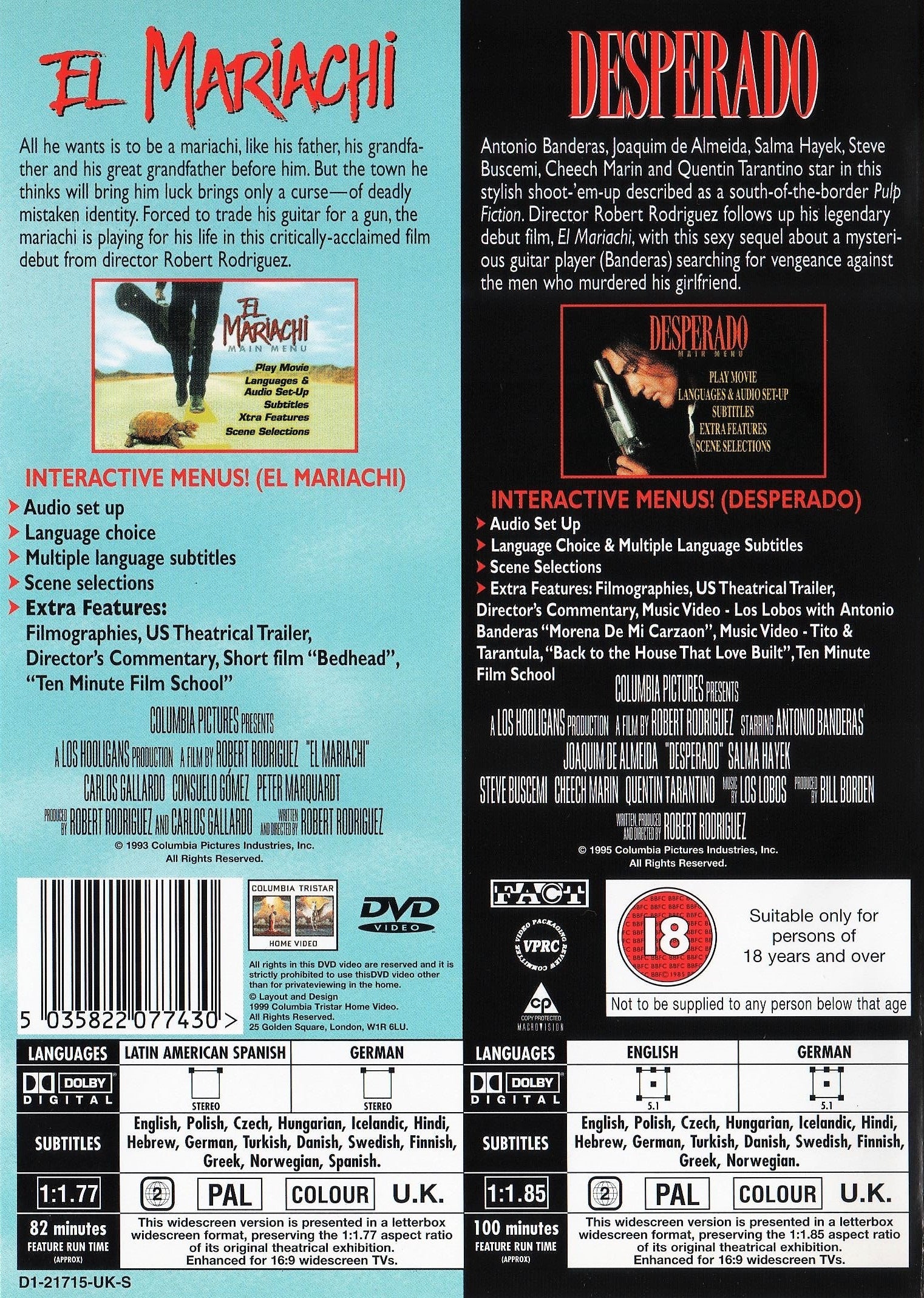El Mariachi / Desperado (DVD)