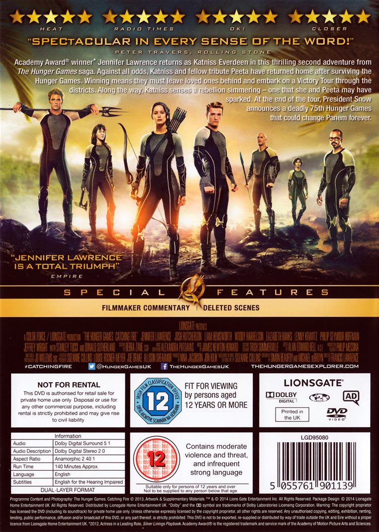 The Hunger Games: Catching Fire (DVD)