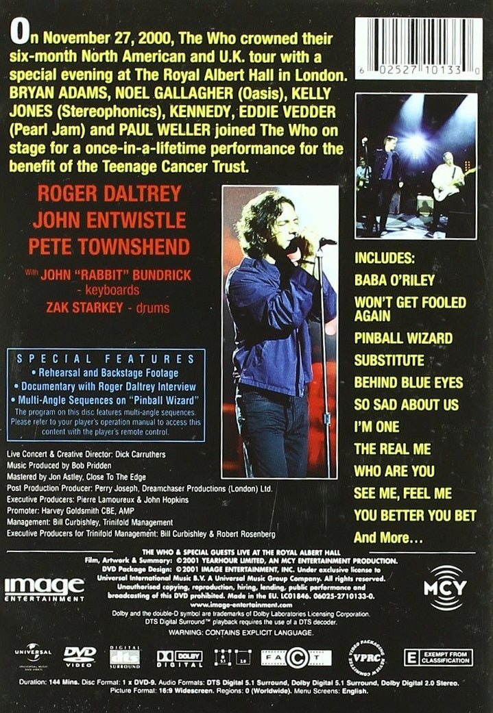 The Who & Special Guests - Live at the Royal Albert Hall (DVD)