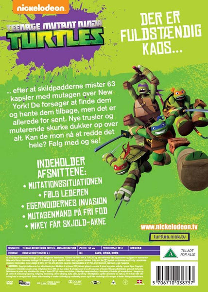 Teenage Mutant Ninja Turtles: Mutant Ødelæggelse (DVD)