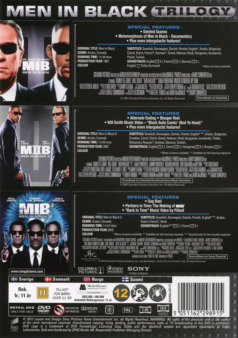 Men in Black: Trilogy (DVD)