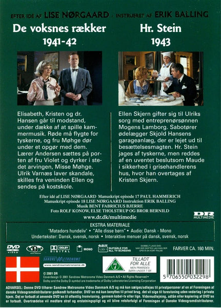 Matador: De voksnes rækker & Hr. Stein 1941-43 - Episode 17 & 18 (DVD)