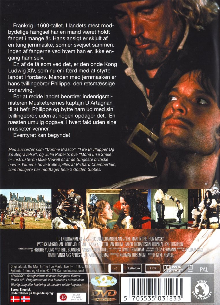 Manden Med Jernmasken (DVD)