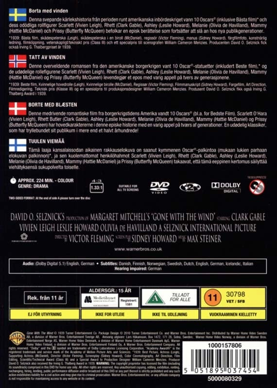 Borte med blæsten (DVD)