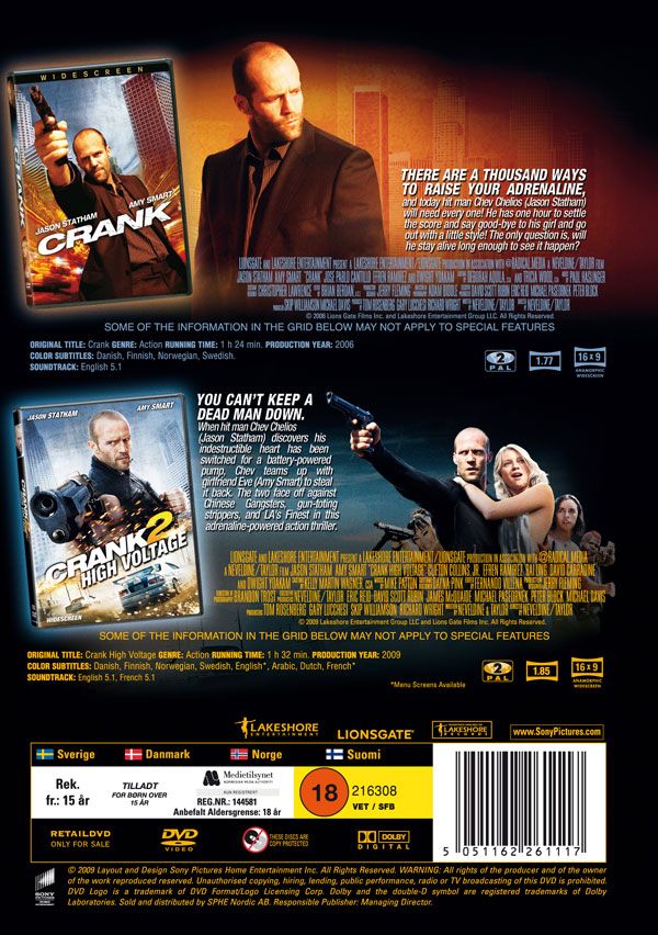 Crank 1 + 2 (DVD)
