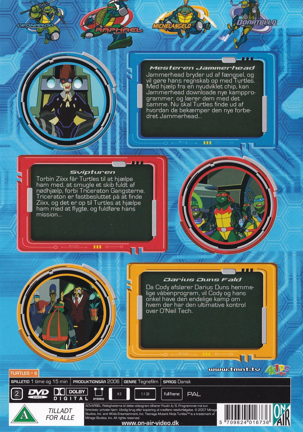 Teenage Mutant Ninja Turtles: Fast Forward Tidsrejsen 6 (DVD)